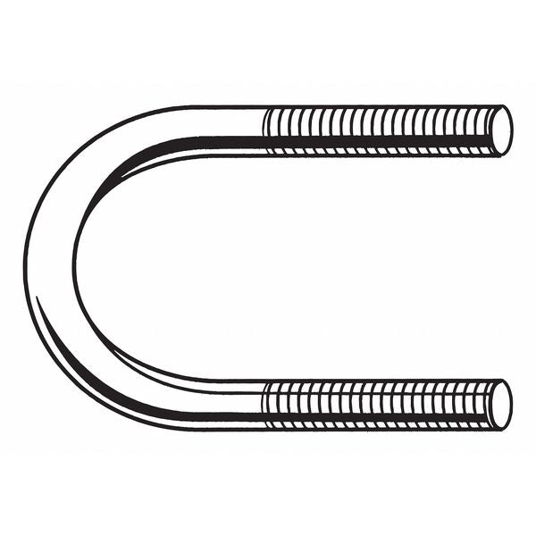 Round U-Bolt, 1/2