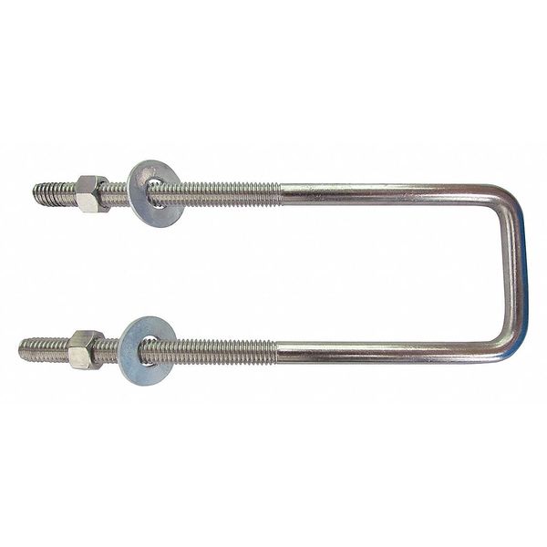 Square U-Bolt, 3/8