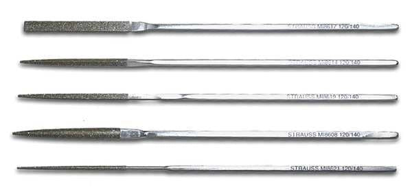 Escapement File Set, Swiss, 5 Pieces