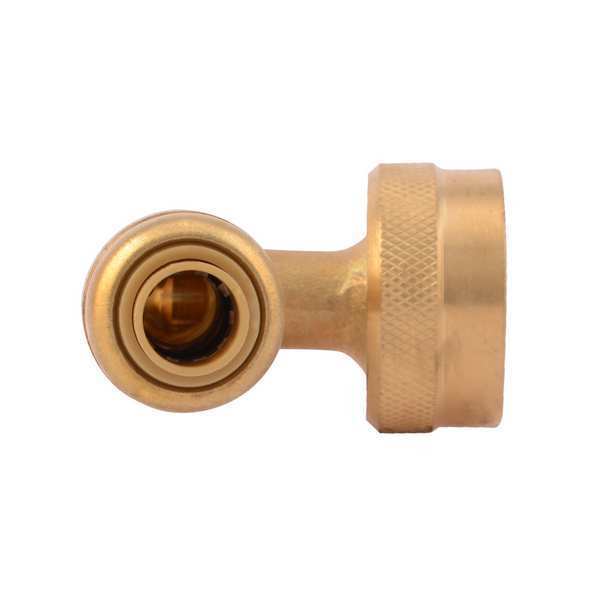 DZR Brass Elbow, 1/4 in x 3/4 in GHT Tube Size