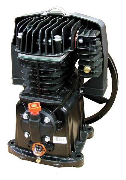 Air Compressor Pump, 2 hp, 4 hp, 1 Stage, 30 oz Oil Capacity, 2 Cylinder