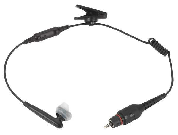 Earbud, Black, 11-1/2 In. L