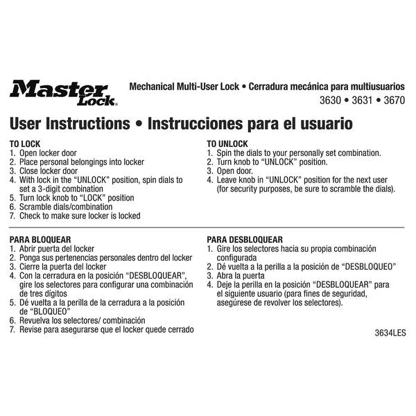 Instruction Sticker, English/Spanish, PK10
