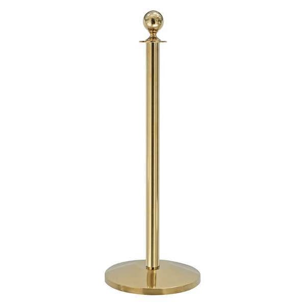 Ball Top Rope Post, Polished Brass, 39 in.
