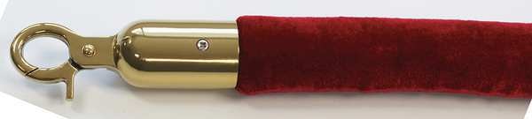Barrier Rope, Velour, 8 ft L