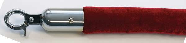 Barrier Rope, Velour, 6 ft L