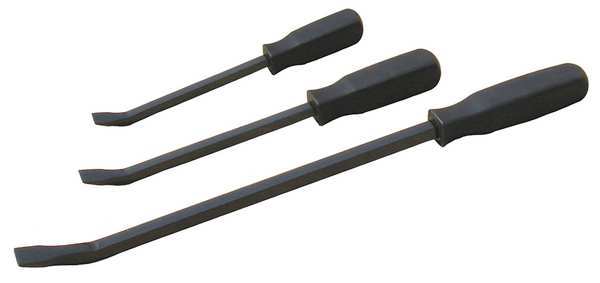 Pry Bar, Curved, High Carbon Steel, 3pcs.