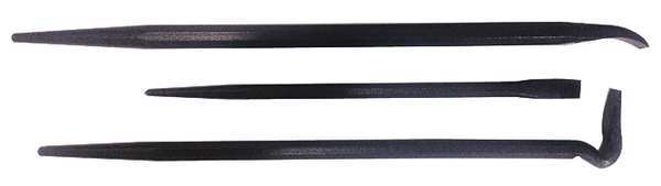 Pry Bar, Curved, High Carbon Steel, 3pcs.