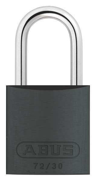 Lockout Padlock, KD, Black, 2-17/32