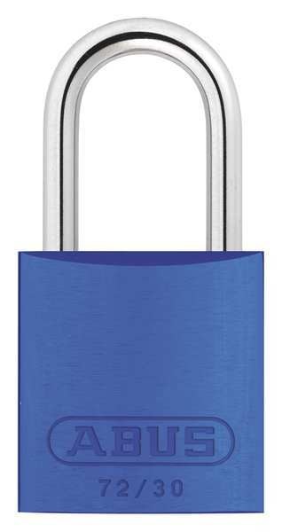 Lockout Padlock, KD, Blue, 2-17/32