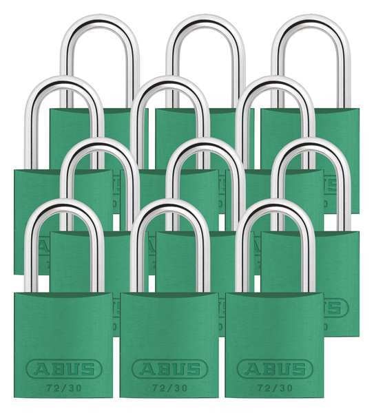 Lockout Padlock, KA, Green, 2-17/32