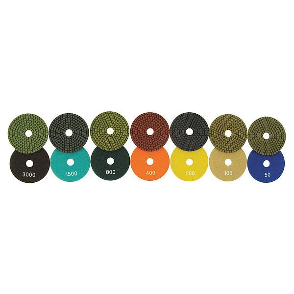 Polishing Pad, 4 in. Dia., 200 Grit