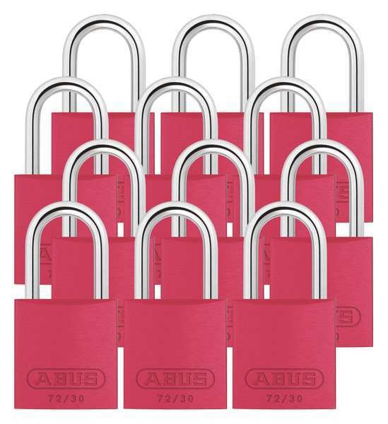 Lockout Padlock, KA, Red, 2-17/32
