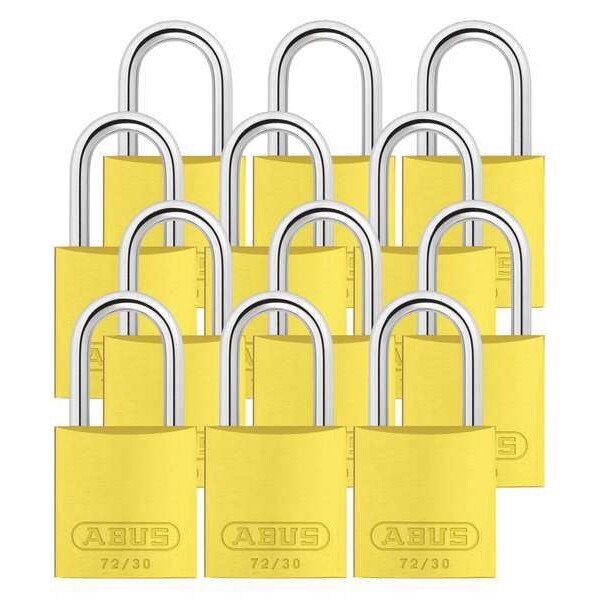 Lockout Padlock, KA, Yellow, 2-17/32