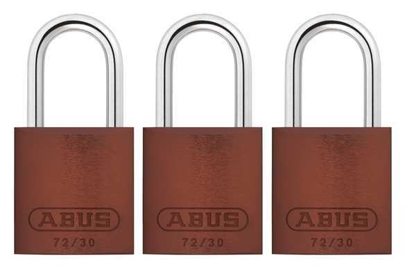 Lockout Padlock, KA, Brown, 2-17/32