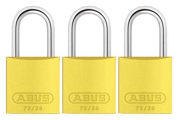 Lockout Padlock, KA, Yellow, 2-17/32