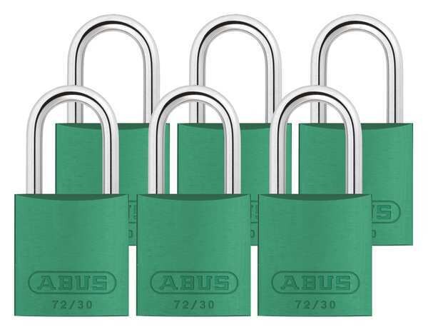 Lockout Padlock, KA, Green, 2-17/32