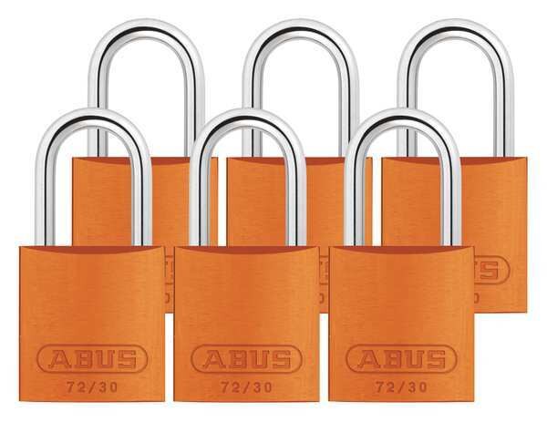 Lockout Padlock, KA, Orange, 2-17/32