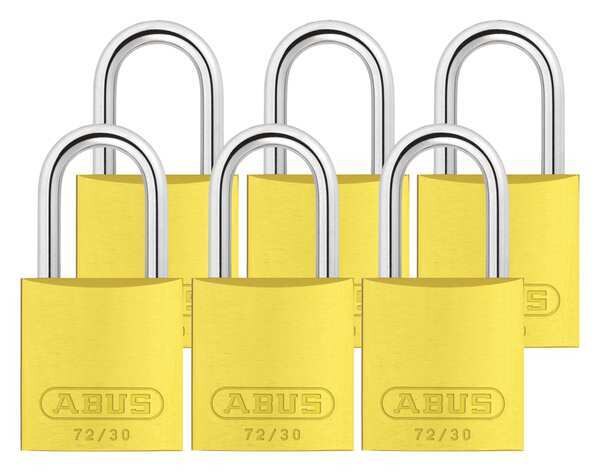 Lockout Padlock, KA, Yellow, 2-17/32