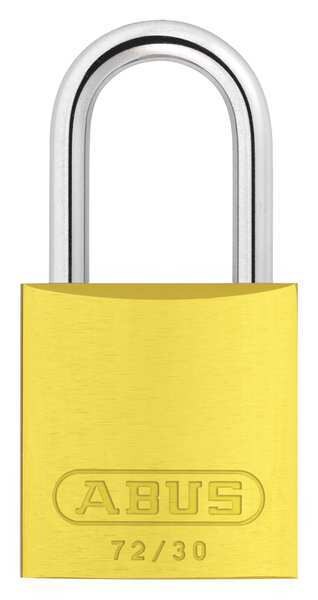 Lockout Padlock, KD, Yellow, 2-17/32
