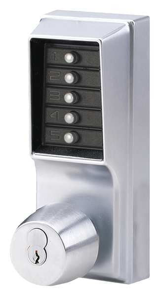 Push Button Lock, Entry, Key Override