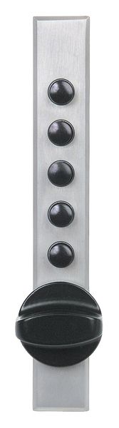 Mechanical Lock, Satin Chrome, 5 Button