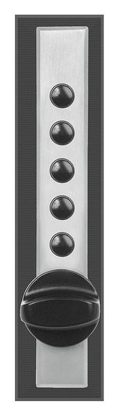 Mechanical Lock, Satin Chrome, 5 Button
