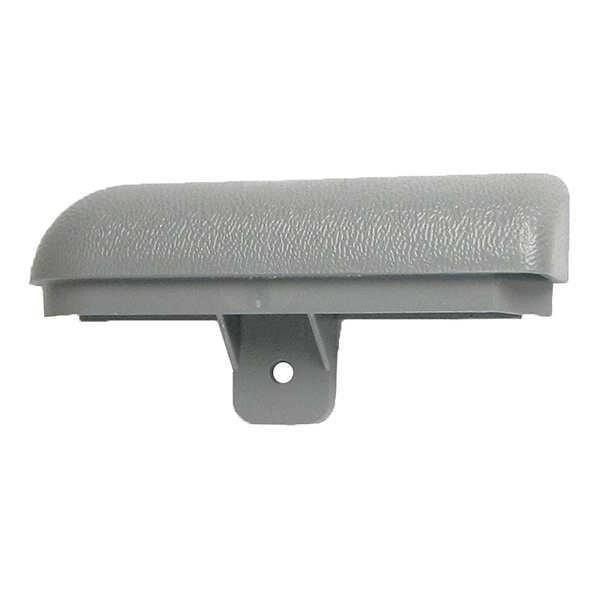 End Cap, Left, Silver-Gray, 4 in x 3/4 in