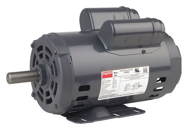 Capacitor-Start/Run General Purpose Motor, 1 HP, 115/208-230V AC Voltage, 56HZ Frame
