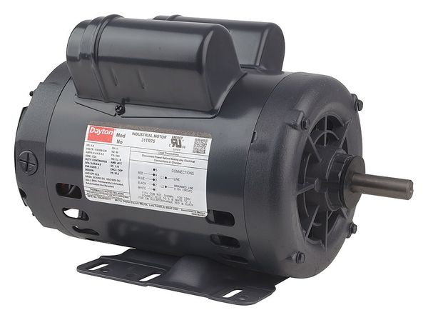 Capacitor-Start/Run General Purpose Motor, 1 HP, 115/208-230V AC Voltage, 56HZ Frame