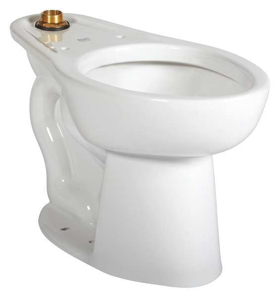 Toilet Bowl, 1.1 to 1.6 gpf, Flush Valve, Floor Mount, Elongated, White