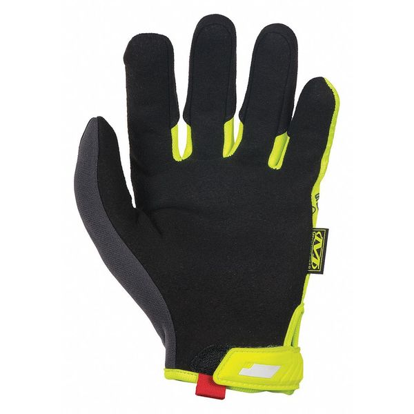 Hi-Vis Cut Resistant Gloves, A5 Cut Level, Uncoated, S, 1 PR