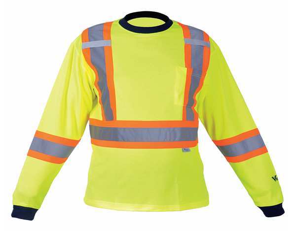 Viking Safety Poly/Cotton LS T-Grn