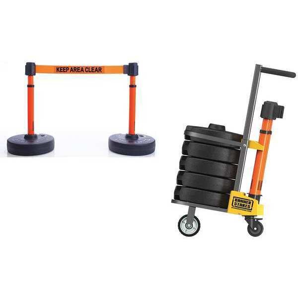 PLUS Barricade, Orange, Keep Area Clear