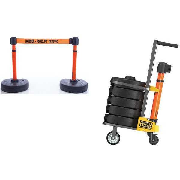 PLUS Barricade, Orange, Forklift Traffic