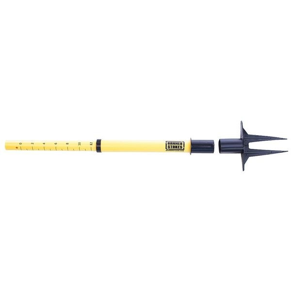 PLUS Barrier System Post, 22-42in, Ylw, PK5