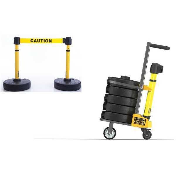 PLUS Barricade System, Yellow, Caution