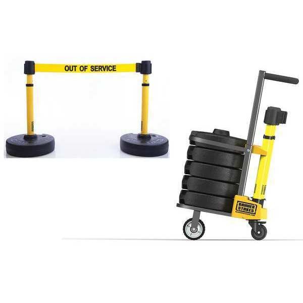 PLUS Barricade, Yellow, Out of Service