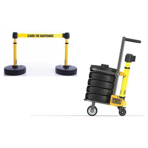 PLUS Barricade, Yellow, Closed for Maint