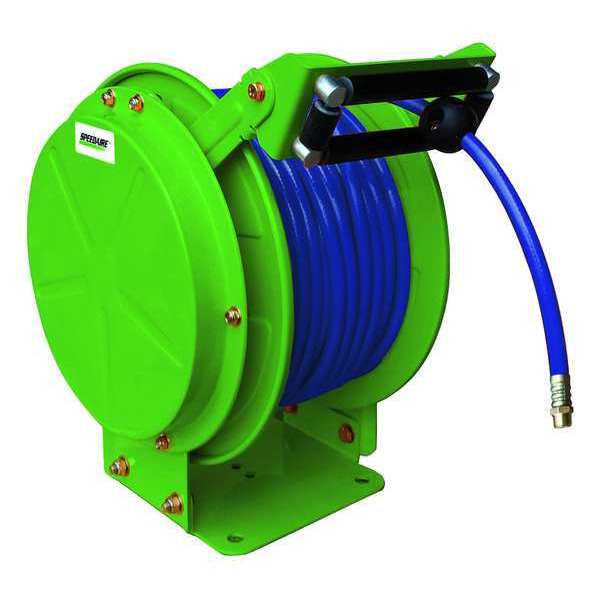 Spring Return Hose Reel, 3/8 in Hose Dia., 50 ft Length, 300 psi
