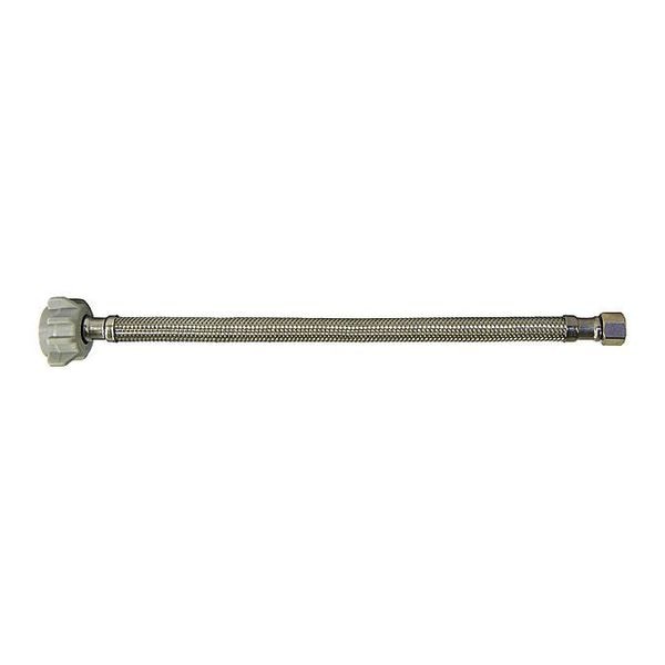 Toilet Supply Line, 3/8x7/8, 12in.L