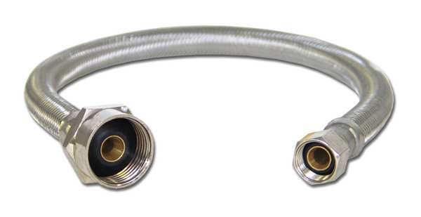 Toilet Supply Line, 3/8x7/8, 12in.L
