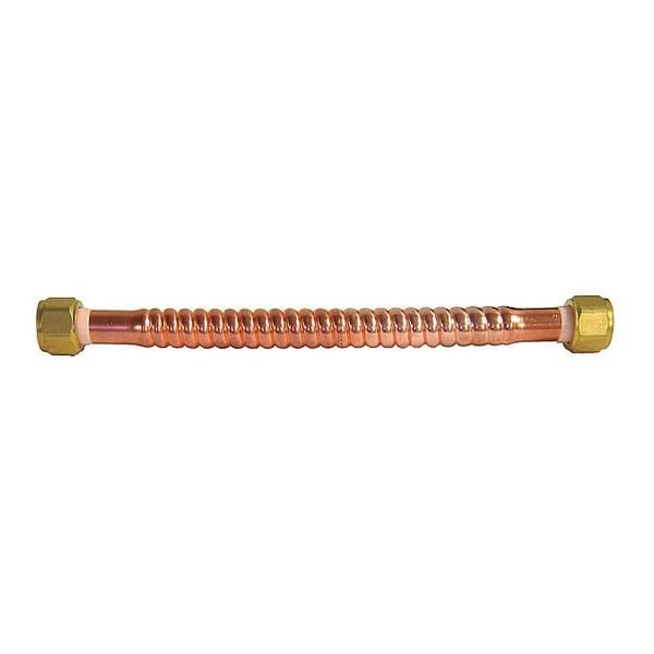 Water Heater Supply Line, 3/4x3/4, 18in.L