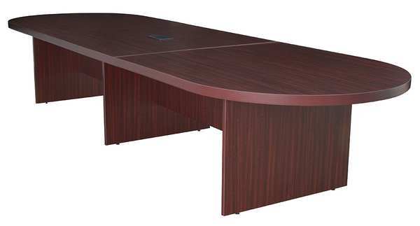 Race Track Conference Table, 52 in X 14 ft X 29 in, Laminate Top
