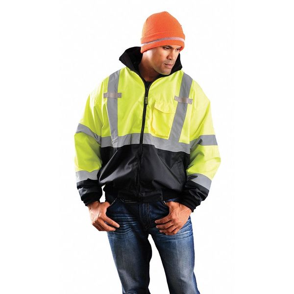 Men's Yellow Polyester Jacket size 5XL