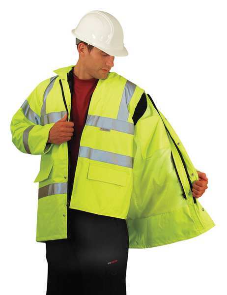 Men's Yellow Polyester Jacket size S