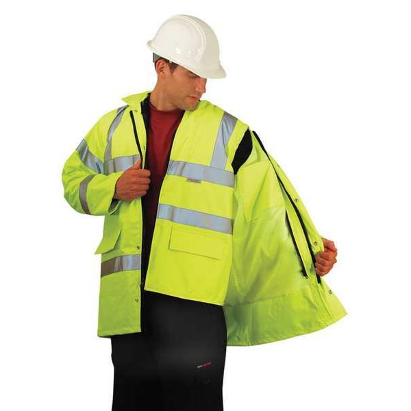 Men's Yellow Polyester Jacket size M