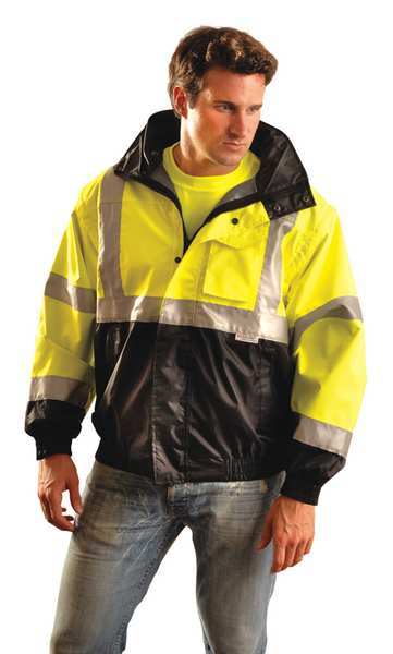 Men's Yellow Polyester Jacket size XL