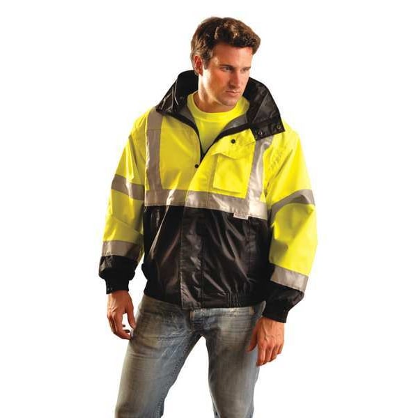 Men's Yellow Polyester Jacket size L
