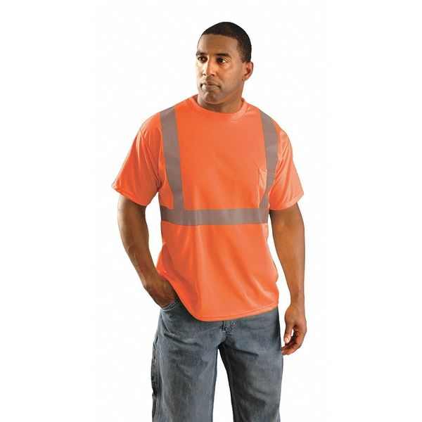 T-Shirt, Mens, 4XL, Orange